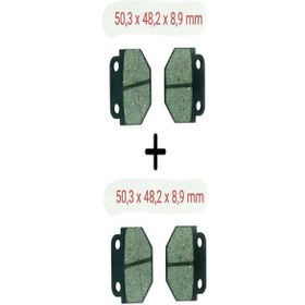 Resim 125kt Uyumlu Ön Fren Disk Balatası 2 Set 2 Set 