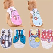 Resim Sevimli Yumuşak Köpek Giysileri Küçük Köpekler İçin Yaz Köpek Giyim Ceket Yelek Yavru Köpek Giysileri Pet Köpek Ceketi 