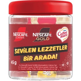 Resim Nescafe Kahve Classic & Gold & Coffee Mate 15'li 