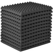 Resim Yunboo Yanmaz Sessizlik Köpüğü - 12 Adet 30x30x3cm Tavan Ve Duvar Ses Yalıtım Paneli 