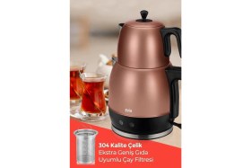 Resim Geniş Kapasiteli 2200W Paslanmaz Çelik Çay ve Su Isıtıcı 