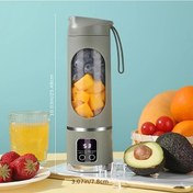 Resim Fochsia Yeşil Led Ekranlı 15.22 Oz Usb Şarjlı Portatif Smoothie Blender 