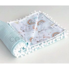 Resim grow with muslin %100 Pamuk Çok Amaçlı Çift Katlı Müslin Battaniye (80X100) 