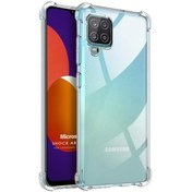 Resim Microsonic Samsung Galaxy M12 Kılıf Shock Absorbing Şeffaf 