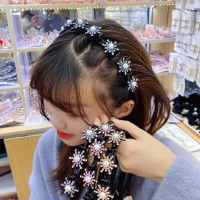 Resim Jsuqisu Adet Yeni Çiçek Kırık Saç Örgülü Kafa Bandı Saç Tokası Klipleri Barrette Tarak Firkete Tatlı Headdress Saç Aksesuarları Kızlar Için (Yurt Dışından) 