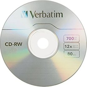 Resim Elivora Cd-Rw 700MB 4X-12X Yeniden Yazılabilir Boş Medya - Ince Mücevher Kılıflarında 10 Disk, Gümüş 
