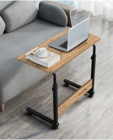 Resim Sekizincicaddedizayn Yükseklik Ayarlı Çalışma / Laptop Sehpası - Çam 70x40 