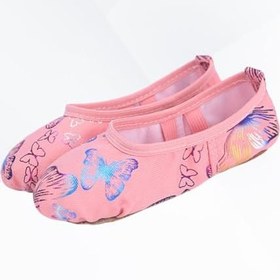 Resim 3 Yürümeye Başlayan Çocuk Dans Bale Daireler Taban Bale Dans Ayakkabıları Inci Ayakkabıları Taban ları Streç Kayışlar Çocuklar Için ları 