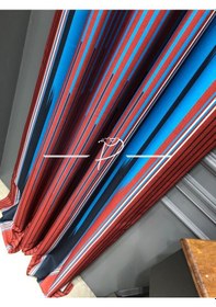 Resim Fon perde Keten Kumaş Peştemal Keşan Desen Trabzon Motifli Perde Çok Renkli 