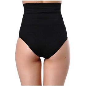 Resim Kadın Uzun Göbek Toparlayıcı Külot Korse Siyah 2465 Siyah 