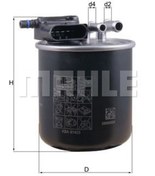 Resim MAHLE KL949 Yakit Filtresi (Sensorlu) W176 12-18 W246 11-18 C117 13-19 X117 15-19 W164 05-11 Sprinter 09 6420904852 (WA324529) 