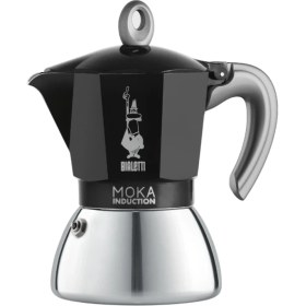 Resim PremiumPort Çift Katmanlı Siyah Moka Pot, Indüksiyon Uyumlu, 6 Cup 