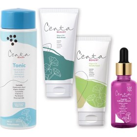Resim C'enta Beauty Olgun Ciltler İçin Gece Bakım Kremi 50 ML + Gündüz Kremi 50 ML + Pepdits Collagen Serum 30 ML + Tonik 200 ML 