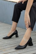 Resim Kadın Topuklu Ayakkabı SİYAH CİLT 