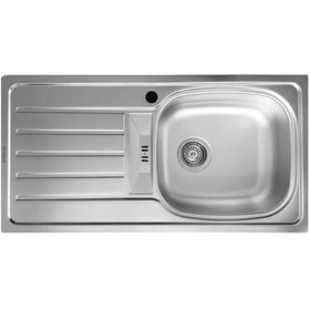 Resim Artenova Tezgaha Sıfır Keten Dokulu D-t 86x43,5 Sol Evye 
