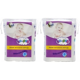 Resim Be-Ped Bebek Temizleme Pedi - Pamuğu 60'lı Paket x 2 Adet 