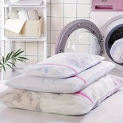 Resim Dikdörtgen Polyester Çamaşır Filesi Çantası Fermuarlı Kapatma, Hassas Giysiler, İç Çamaşırlar ve Giysiler için Çok Amaçlı Koruyucu Yıkama Kesesi - Çamaşır Makinesi, Yumuşak Yıkama ve El Yıkama için Uygun, Çamaşır Torbaları 