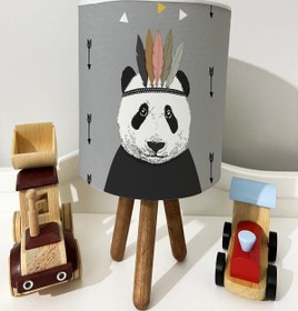 Resim dekomingo TÜYLÜ PANDA DESENLİ BEBEK VE ÇOCUK ODASI 