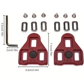 Resim Geeroyoo Spd Ve Look Sistemlerine Uyumlu Dayanıklı Bisiklet Ayakkabı Kilidi - Dağ Ve Yol Bisikletleri İçin Kolay Kurulumlu Kilitleme Aksesuarı Çok Renkli 