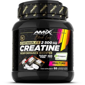 Resim Amix Black Line Creatine Creapure 2500mg 60 Chewable Tabs Zero Sugar 