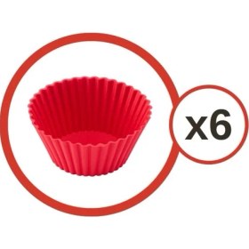 Resim Silikon Onikiden Airfryer Silikon Kek Muffin Kalıbı 6’lı - Tüm Hava Fritözleriyle Uyumlu SL33 