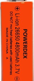 Resim 26650 3.7V 4800Mah Lithium Li-İon Pil 26X65Mm 