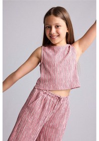 Resim Defacto Kırışık Dokulu Kumaş 2li Açık Pembe Takım Kız Çocuk H6574a826smpn623 Pembe-pn623 
