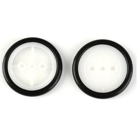 Resim Alkatronik-29Mm Mini Rubber Tekerlek 2Mm Mil Uyumlu Robot Oyuncak Wheel 