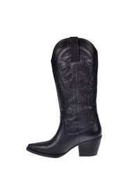 Resim pullman Hakiki Deri İşlemeli Western Kadın Çizme PLM-011 SİYAH 