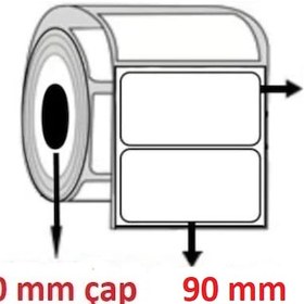 Resim 40x90 KUŞE ETİKET( 500lü ) 