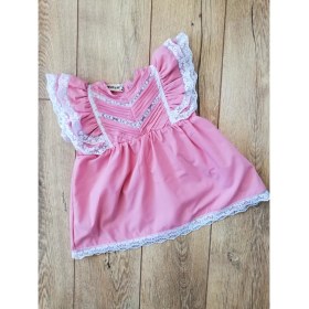 Resim Mini Kids & Baby Kız Bebek Dantel Detaylı Elbise 