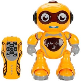 Resim Sesli Ve Işıklı Uzaktan Kumandalı Dans Eden Sevimli Robot 45510 Turuncu Robot 