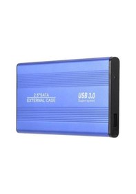 Resim MAXGO 2126 2.5 Inç Usb 3.0 Sata Harddisk Hdd Kutusu 5 Gbps + Kılıf - Mavi Aluminyum 