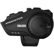 Resim Knmaster KN6000 Motosiklet Kask İnterkom Bluetooth Intercom Kulaklık Seti Siyah Knmaster