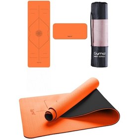 Resim Gymo Hizalamalı 6Mm Tpe Yoga Matı Pilates Minderi Diz Dirsek Koru 