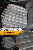 Resim OTOMOTİF PREMİUM CEPLİ KOLTUK MİNDERİ TEK ADET-GRİ 