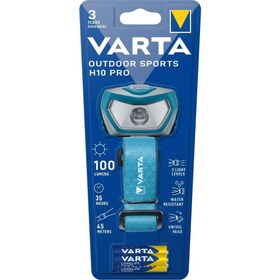 Resim VARTA 16650 H10 Pro 100 lm 45 mt Led Kafa Lambası (VARTA.16650) 