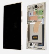 Resim Te Samsung Uyumlu S23 Ultra S918 Uyumlu Çıtalı Oled Lcd Ekran Beyaz 
