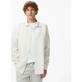 Resim Nautica Erkek Krem Regular Fit Çizgili Gömlek W65421T.1MA 