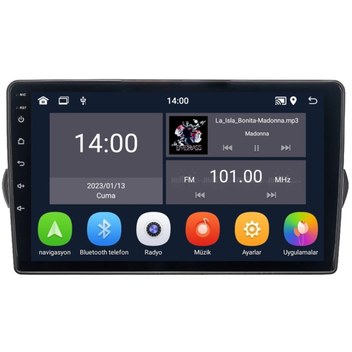 For-x Android Teyp 10.1 Oynar Kafa Android Multimedya For-x X-9102a Tek Din 360 Universal Teyp