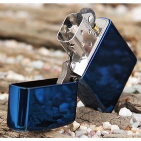 Resim İNDİRİM CENTER Zippo Model Mavi Benzinli Çakmak 