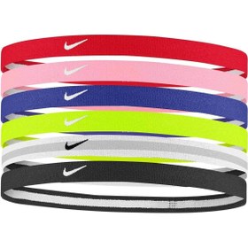 Resim Nike Y Swoosh Sport Headbands 6 Pk Unisex Saç Bandı N.100.3042.966.os-çok Renkli 