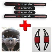 Resim Citroen C3 Uyumlu Carbon Kapı Eşiği + F1 Kulakçık (550931248) 