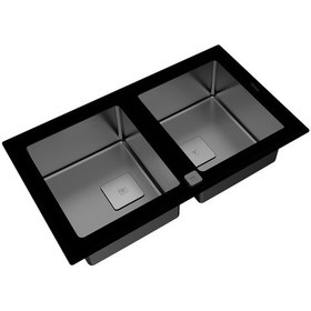 Resim Teka Diamond Rs15 2B 86 (Wst Black) Tek Hazne Ve Tek Damlalıklı Cam Eviye - Tek Hazne Ve Tek Damlalıklı Cam Eviye - 115030017 