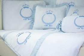 Resim Crown Bebek Uyku Seti (Mavi, 80x130) 
