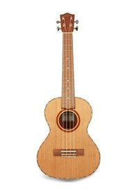 Resim Lanikai Cdst-t Sedir Tenor Ukulele Masif Sedir Kapak Sıcak Karakter 