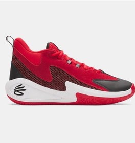 Resim Under Armour Curry 3z 25 Suede Erkek Basketbol Ayakkabısı 6000750-600 Kırmızı 