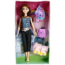 Resim Sasa Girls Paten Aksesuarlı Esmer Bebek 