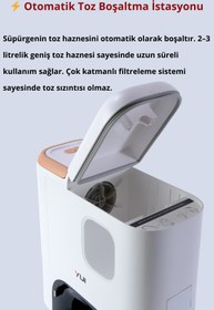 Resim Yui RS16 Pro Max 15.000 Pa Pet Kit Akıllı Robot Vacuum & Mop Süpürge Beyaz (YUI TÜRKİYE GARANTİLİ) 