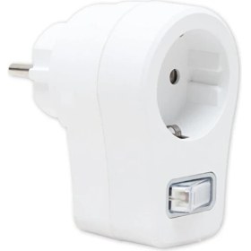 Resim Powermaster 16816 Tekli Beyaz Anahtarlı Akım Korumalı Priz 10A 2500W 